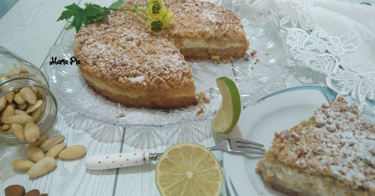 Sbriciolata Con Mandorle Amare Lime Ricotta E Marmellata Di Limone E Un Ricetta Creata Dall Utente Mariapia66 Questa Ricetta Bimby Potrebbe Quindi Non Essere Stata Testata La Troverai Nella Categoria Prodotti Da Forno Dolci Su Www