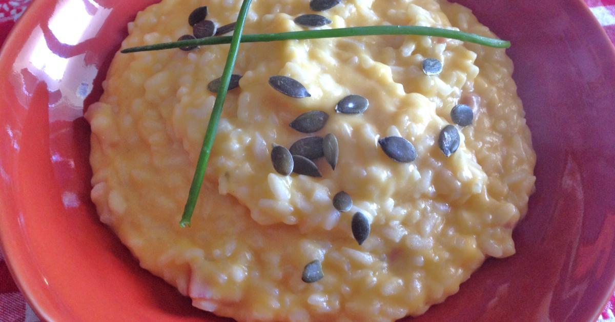 Risotto alla zucca con pancetta affumicata è un ricetta creata dall